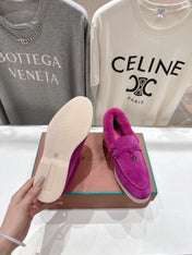 LP 25S SUMMER CHARMS WALK LOAFERS IN FUCHSIA SUEDE AND FLEECE