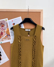 MIUMIU 26S SQUARE-NECK SWEATER STYLE 1108
