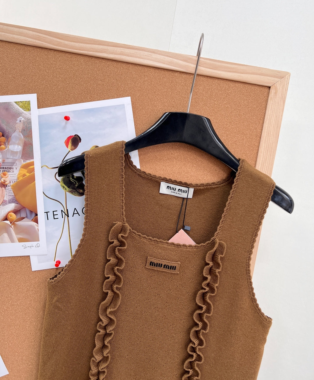 MIUMIU 26S SQUARE-NECK SWEATER STYLE 1107