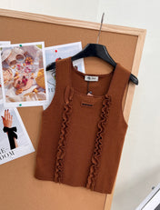 MIUMIU 26S SQUARE-NECK SWEATER STYLE 1106