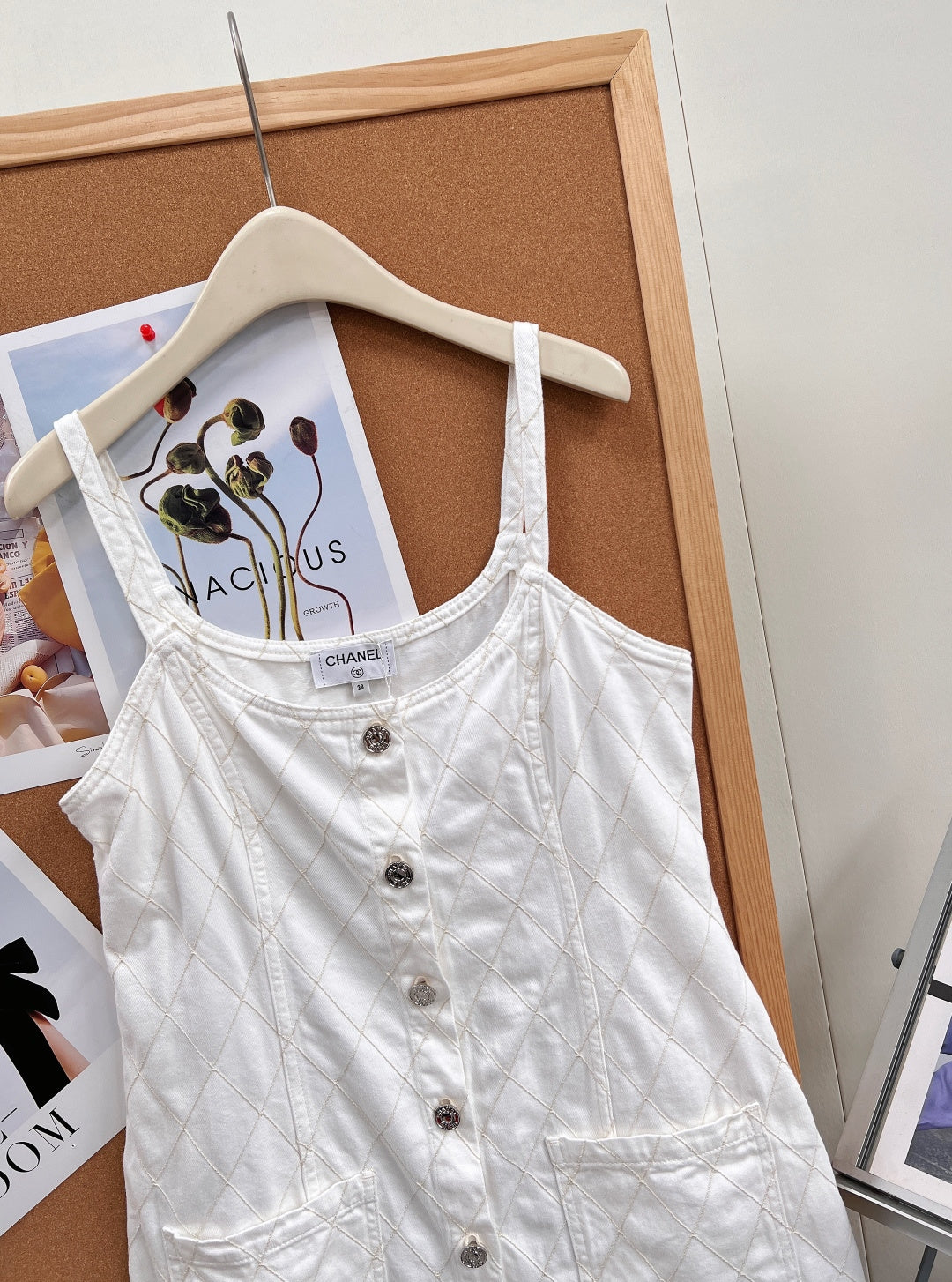 CHANEL 26S DENIM CAMI DRESS 1411