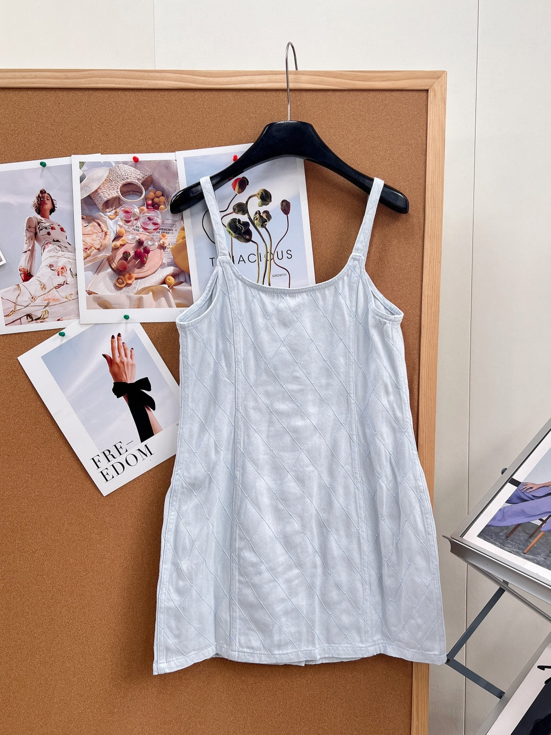 CHANEL 26S DENIM CAMI DRESS 1410