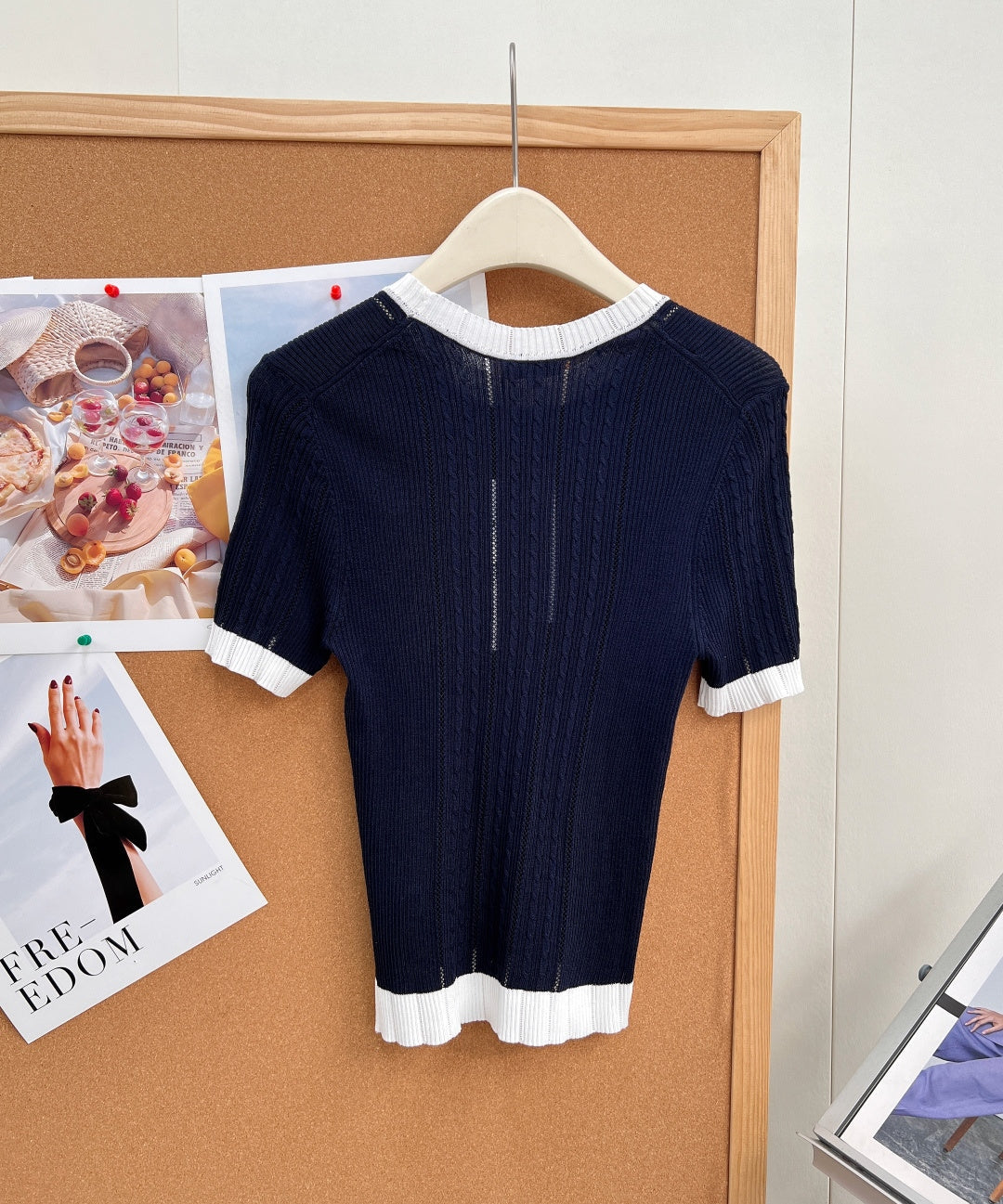 CHANEL 26S SHORT SLEEVE KNIT TOP 1609