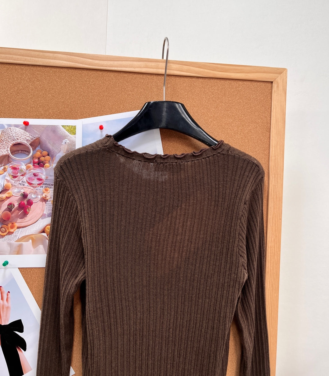 MIUMIU 26S LONG-SLEEVE KNIT TOP 1328