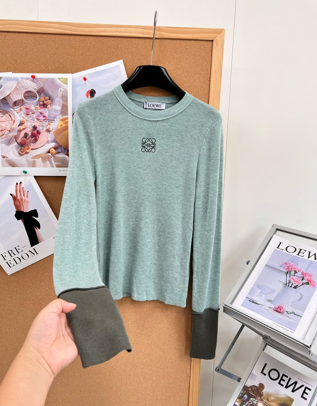 LOEWE 26S LONG-SLEEVE KNIT TOP 670