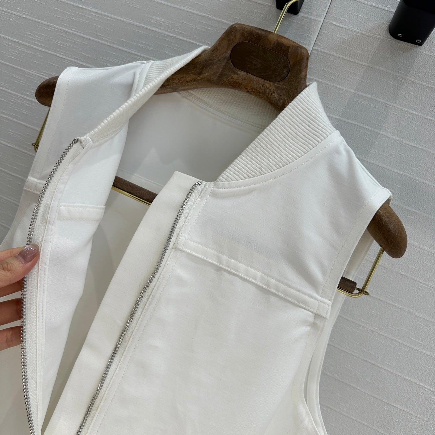 HERMES SLEEVELESS ZIPPER DRESS 276155