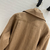 LP BROWN LINEN SHIRT 264294