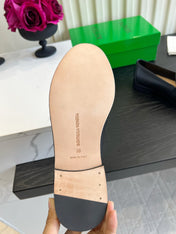 BOTTEGA VENETA 26S WOVEN LOAFERS IN BLACK LAMBSKIN