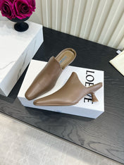 LOEWE 26S HEELED MULES IN BLOWN CALFSKIN