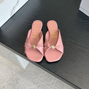 LOEWE 26S SANDALS IN LIGHT PINK LAMBSKIN
