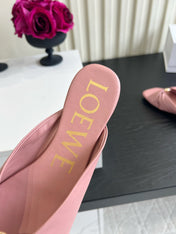 LOEWE 26S SANDALS IN LIGHT PINK LAMBSKIN