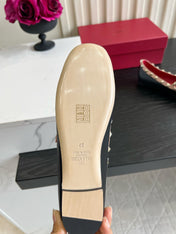 VALENTINO 26S STUD-EMBELLISHED MARY JANE IN BLACK CALFSKIN
