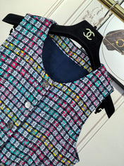 CHANEL 25S SLEEVELESS BLAZER DRESS 419