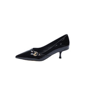 6AM HIGH HEELS 55 MM IN BLACK PATENT LAMBSKIN