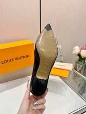 6AM HIGH HEELS 55 MM IN BLACK PATENT LAMBSKIN