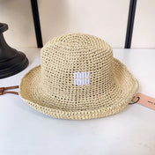 MIUMIU 26S CROCHET STRAW HAT 342173