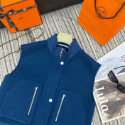 HERMES 25S SLEEVELESS JACKET 305