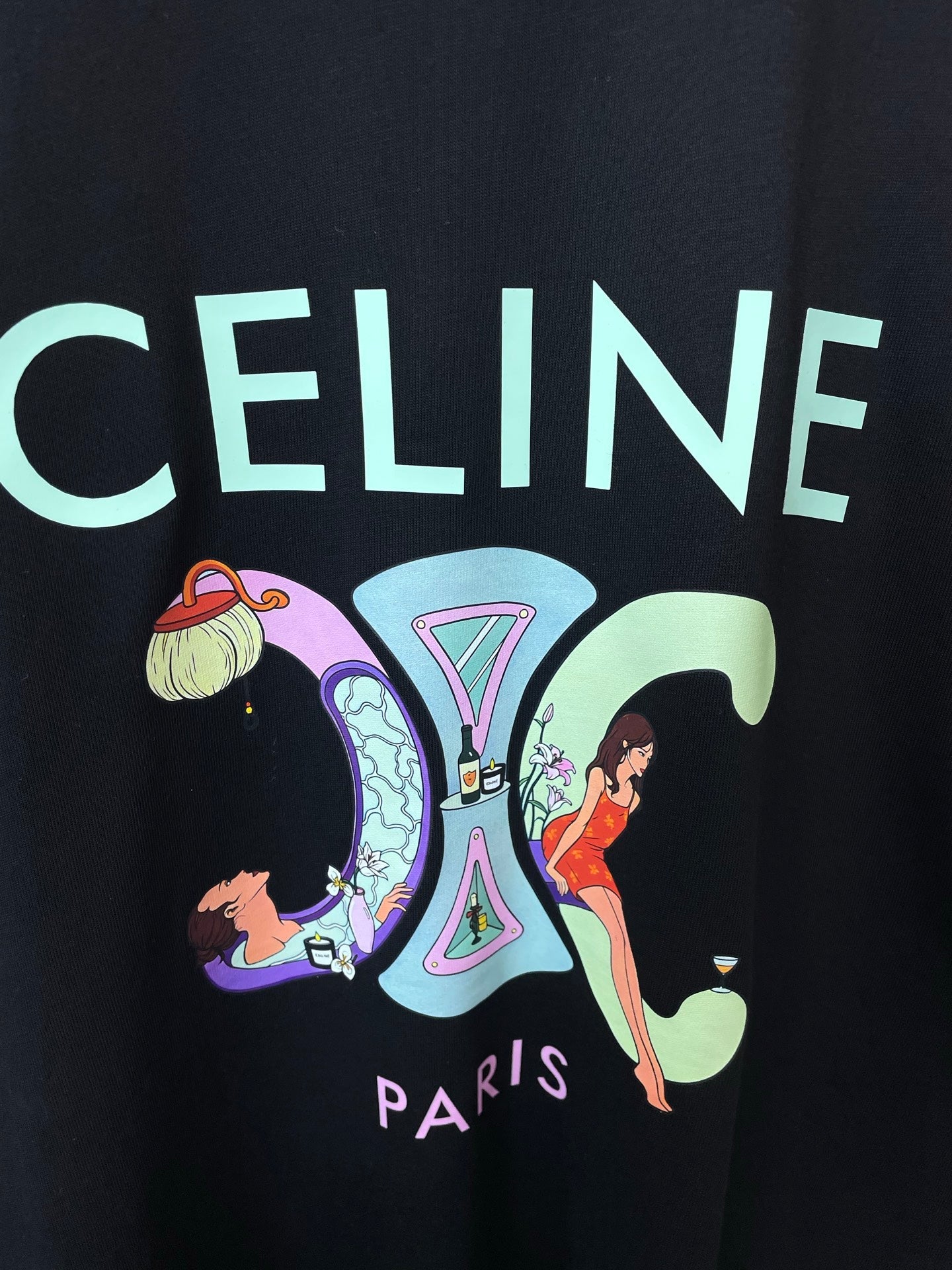 CELINE 26S SHORT-SLEEVE CREWNECK T-SHIRT 713