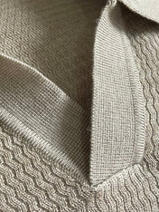 LORO PIANA 26S LONG-SLEEVE KNIT POLO SWEATER 908
