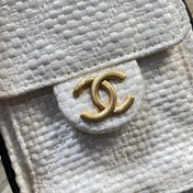 CHANEL 26S HOBO BAG 22 IN OFF-WHITE WOVEN SYNTHETIC FIBER
