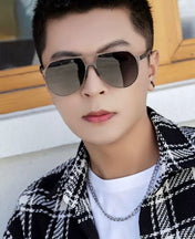 AVIATOR FRAME SUNGLASSES G7810 IN METAL