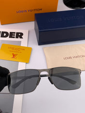 RECTANGULAR SUNGLASSES L169 IN METAL