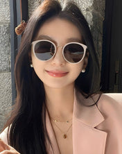 CAT EYE SUNGLASSES CH7827 IN ACETATE FRAME METAL