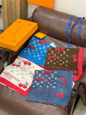 LV SCARF 140 CM IN CASHMERE 721493