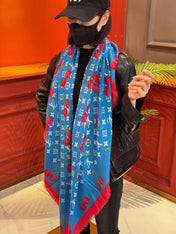 LV SCARF 140 CM IN CASHMERE 721494