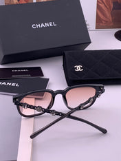 CHANEL 26S ROUND RECTANGULAR SUNGLASSES IN ACETATE 408288