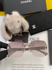 CHANEL 26S RIMLESS SQUARE FRAME IN ACETATE 411852