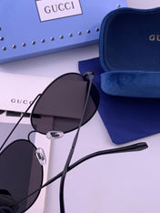 GUCCI 26S AVIATOR FRAME IN METAL 424700