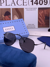 GUCCI 26S AVIATOR FRAME IN METAL 424701