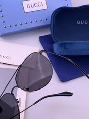 GUCCI 26S AVIATOR FRAME IN METAL 424701
