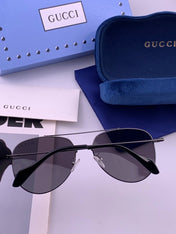 GUCCI 26S AVIATOR FRAME IN METAL 424703