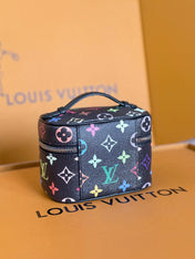 NICE NANO 14 IN COLORFUL MONOGRAM CANVAS SILVER ZIPPER