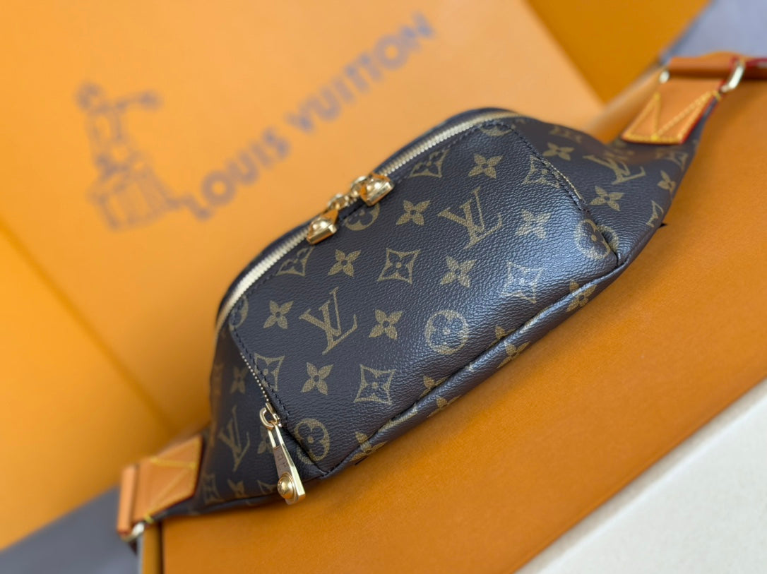 RUSH BUMBAG 30 IN BROWN MONOGRAM DUST CANVAS