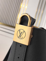 LV 25S LOW KEY ALL IN BB 18 IN BLACK CALFSKIN GOLD HARDWARE