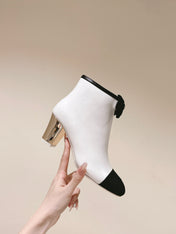 CC SHORT BOOST WHITE PURE LAMBSKIN
