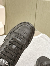 PRA FLATFORM SNEAKERS BLACK CALFSKIN