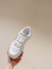 PRA FLATFORM SNEAKERS WHITE CALFSKIN