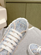 PRA DOUBLE WHEEL RE-NYLON GABARDINE SNEAKERS SKY FABRIC