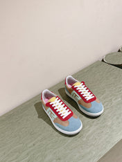 BALMAIN 26S SNEAKERS IN MULTICOLOR SUEDE