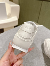CHLOÉ 26S SNEAKERS IN WHITE CALFSKIN