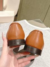 LP LOAFERS 25S IN BURNT ORANGE LAMBSKIN