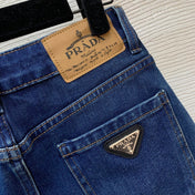 PRADA 26S DENIM MINI SKIRT FLARED JEANS 1341