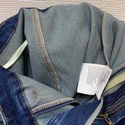 PRADA 26S DENIM MINI SKIRT FLARED JEANS 1341