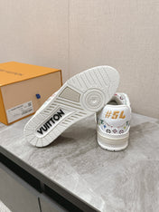 TRAINER SNEAKER IN WHITE MIX COLORFUL CALFSKIN