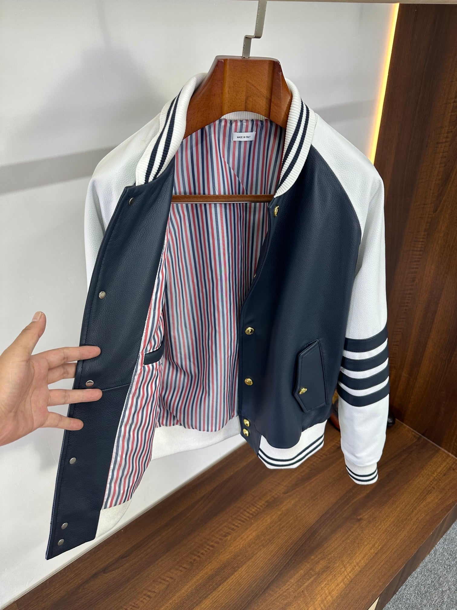 THOM 26S LEATHER BLOUSON JACKET 368