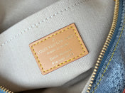 CHESS MESSENGER 24 IN COLUMBIA BLUE DAMIER DENIM 3D